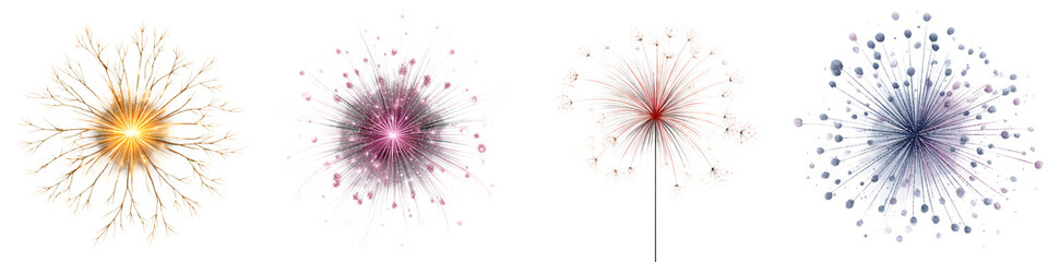 Obraz premium Abstract Neural Network Style Design Elements