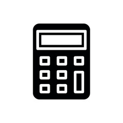 Single Calculator Icon - Minimal Business Vector Design
