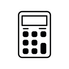 Single Calculator Icon - Minimal Business Vector Design