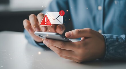 Smartphone alerts warning message mobile phone notification