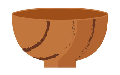 和食に合う木製のお椀のイラスト