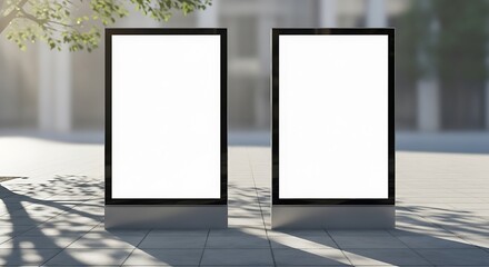 Blank Advertising Billboards Outdoors Mockup for Advertisement or Promotion Display