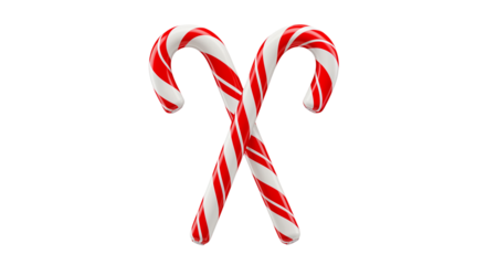 Red Color Candy Cane Christmas Decoration