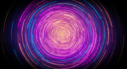 Obraz premium Abstract background in high-tech style with artificial lighting.