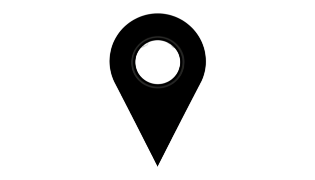 A black image featuring a centered, outlined circle with small white highlights, simplicity at its best