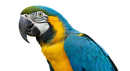 Vibrant Blue and Yellow Macaw Parrot &ndash; Colorful Tropical Bird for Wildlife, Education or Pet Design


