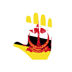 Brunei Hand Raise In Icon