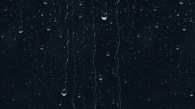 water drops on black background