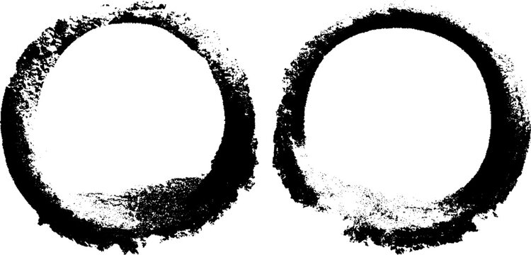 Black and white abstract circle halftone design for posters and artistic projects
