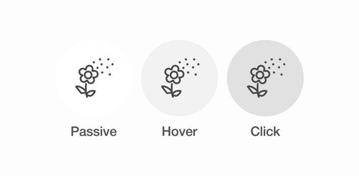 pollen flower allergens icon sign vector