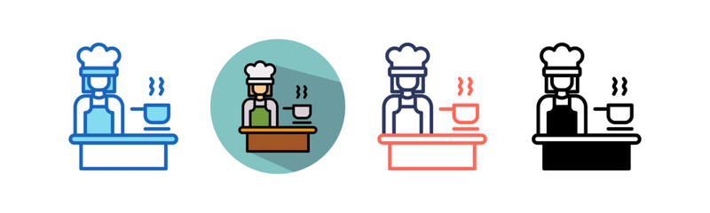 Cooking Class multistyle icon