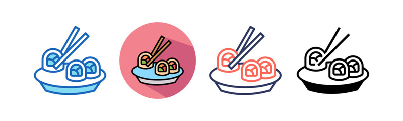 Sushi multistyle icon