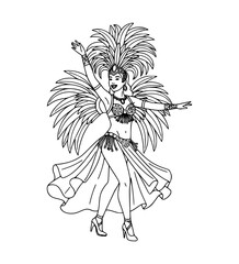 Carnival Parade Samba Dancer