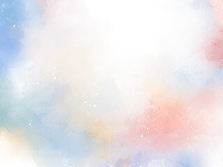 水彩ぼやぼや霞背景