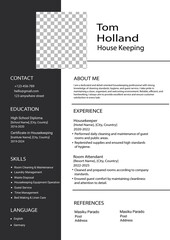 Professional curriculum vitae design template 