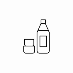 bottle shot glasses icon sign vector