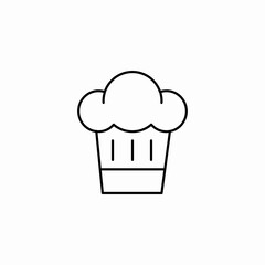 chef hat cooking icon sign vector