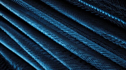 Dark Blue Woven Texture Abstract Background.