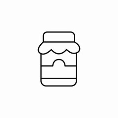 jar of jam icon sign vector