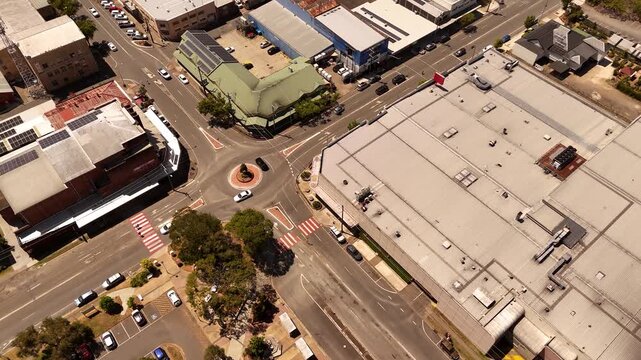 Aerial footage of downtown Murwillumbah