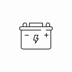 car battery power icon sign vector