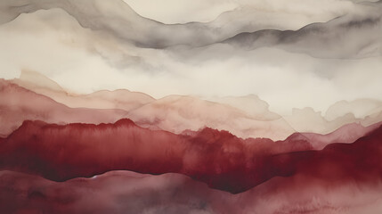 red clouds in the sky