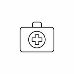 first aid kit icon sign vector