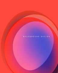 Abstract circles blend vibrant colors. Gradient transitions create modern visual effect. Background design suitable for digital projects.