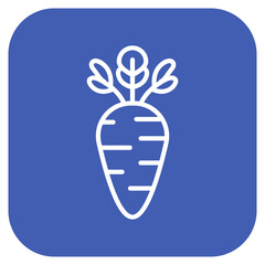 Carrot icon vector image. Can be used for Fruits and Vegetables.