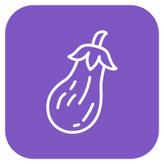 Eggplant icon vector image. Can be used for Fruits and Vegetables.
