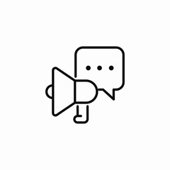 announcement marketing speech icon sign vector