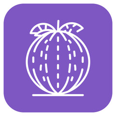 Rockmelon icon vector image. Can be used for Fruits and Vegetables.