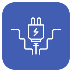Obraz premium Wiring icon vector image. Can be used for Electrician Tools.
