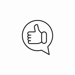 feedback speech bubble icon sign vector