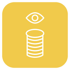Database Vision icon vector image. Can be used for Web Hosting.