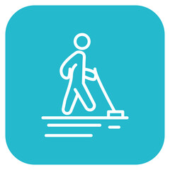 Wet Floor icon vector image. Can be used for Mall.