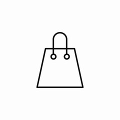 handle shopping bag icon sign vector