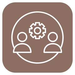 Collaboration icon vector image. Can be used for Computer Programming.