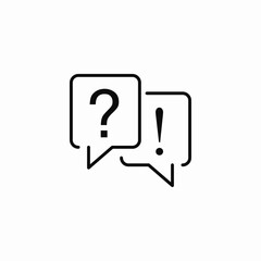 question answer dialog icon sign vector