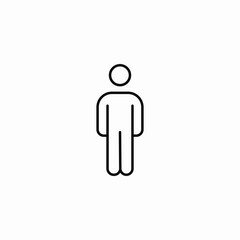single person icon icon sign vector