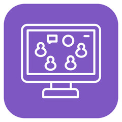 Digital Marketing icon vector image. Can be used for Online Marketing.