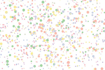 Light multicolor background, colorful vector texture with circles. Splash effect banner. Glitter silver dot abstract illustration with blurred drops of rain. Pattern for web page, banner,poster, card.