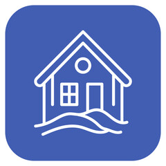 Home Blizzard icon vector image. Can be used for Natural Disaster.