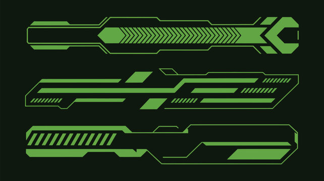 Green Racing Stripes Vector Collection,  Dynamic sport decal designs, linear vinyl elements, and sleek automotive graphics ideal for racing car wraps, speed themes, and modification projects.