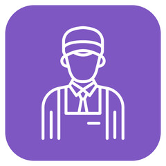 Retail Worker icon vector image. Can be used for Women.