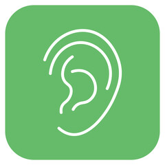 Outer Ear icon vector image. Can be used for Human Anatomy.