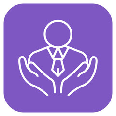 Respect icon vector image. Can be used for Personality Traits.