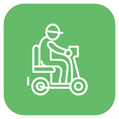 Ride Operator icon vector image. Can be used for Amusement Park.