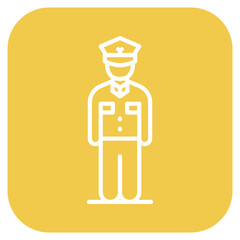 Park Attendant icon vector image. Can be used for Amusement Park.