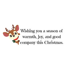 Christmas Sentiment Quotes | Printable Christmas Cards Stickers | Holiday Typography by Gii3on Design